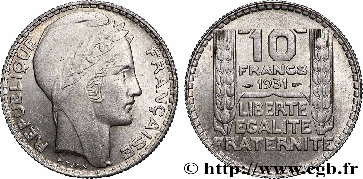 10 francs Turin 1931  F.360/4 VZ60 