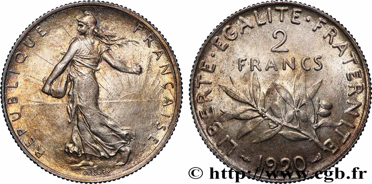 2 francs Semeuse 1920  F.266/22 ST65 
