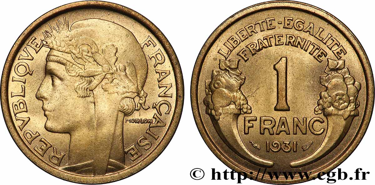 1 franc Morlon 1931 Paris F.219/2 ST65 