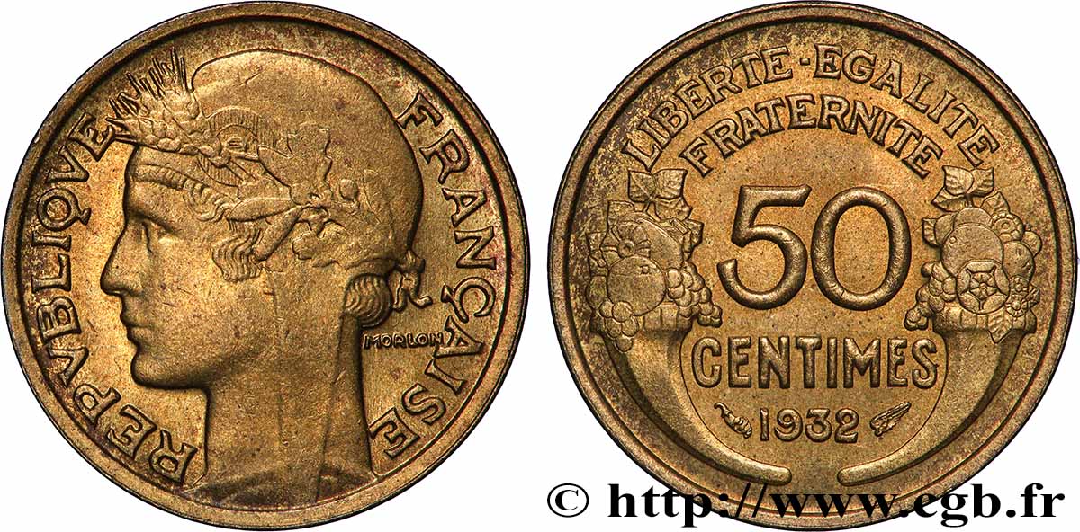 50 centimes Morlon 1932  F.192/9 fST63 