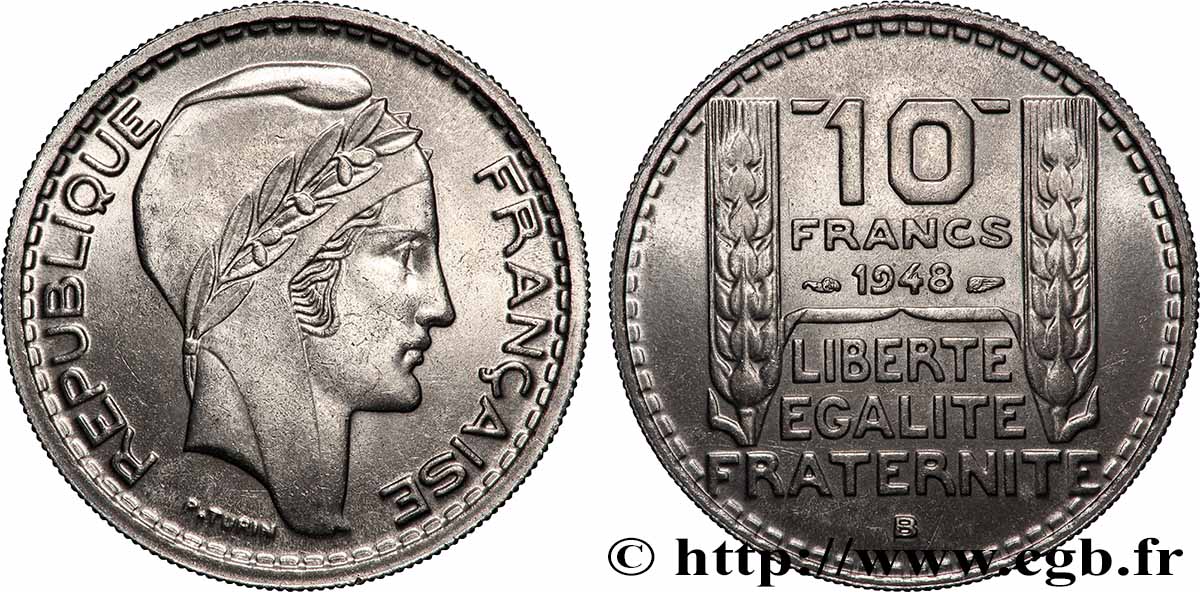 10 francs Turin, petite tête 1948 Beaumont-Le-Roger F.362/4 fST64 