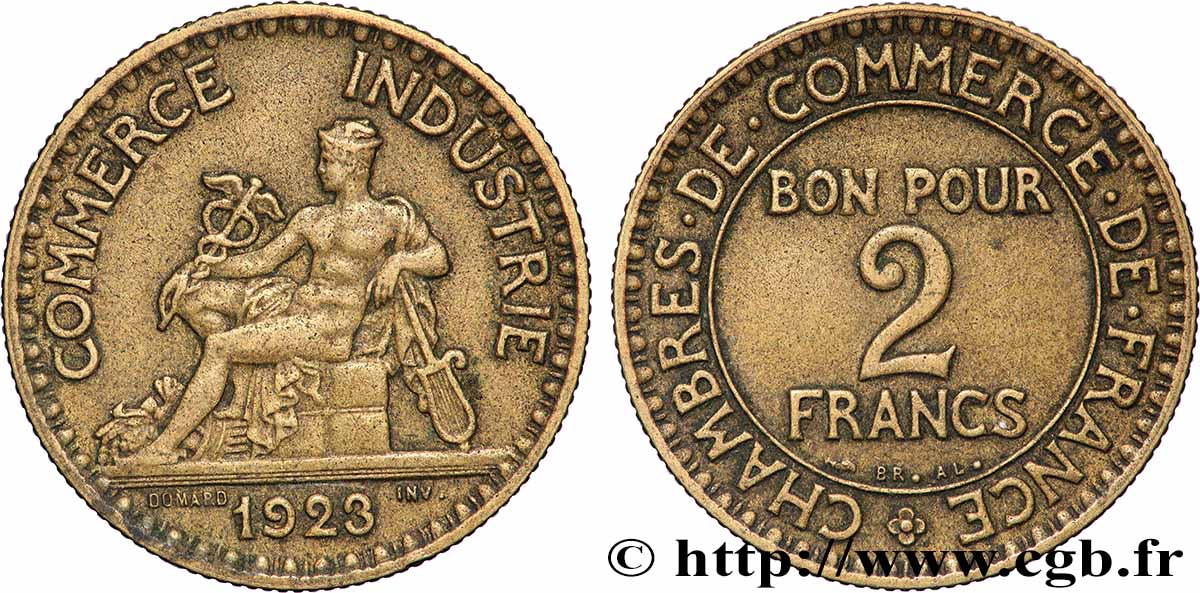 2 francs Chambres de Commerce 1923  F.267/5 q.SPL 