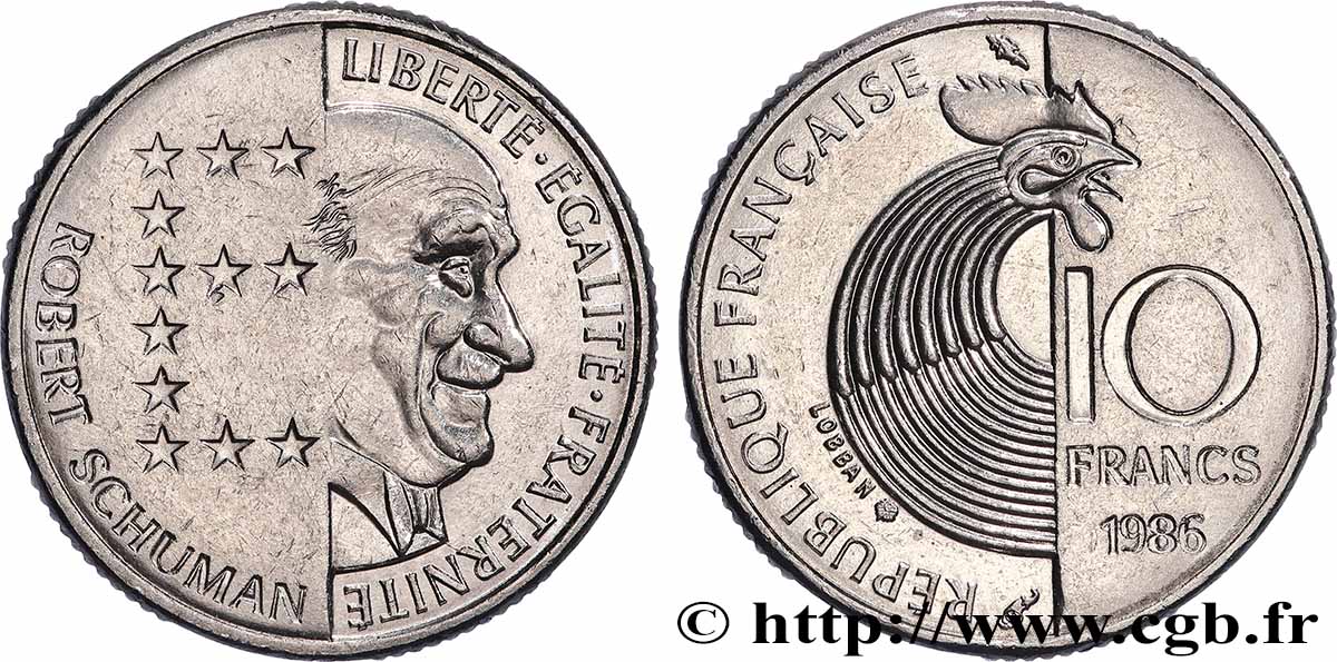 10 francs Robert Schuman 1986 Pessac F.374/2 MS 