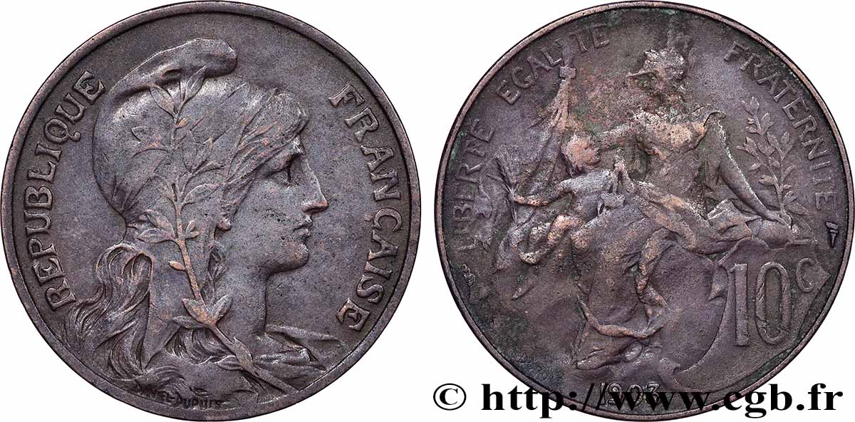 10 centimes Daniel-Dupuis 1903  F.136/12 SS 