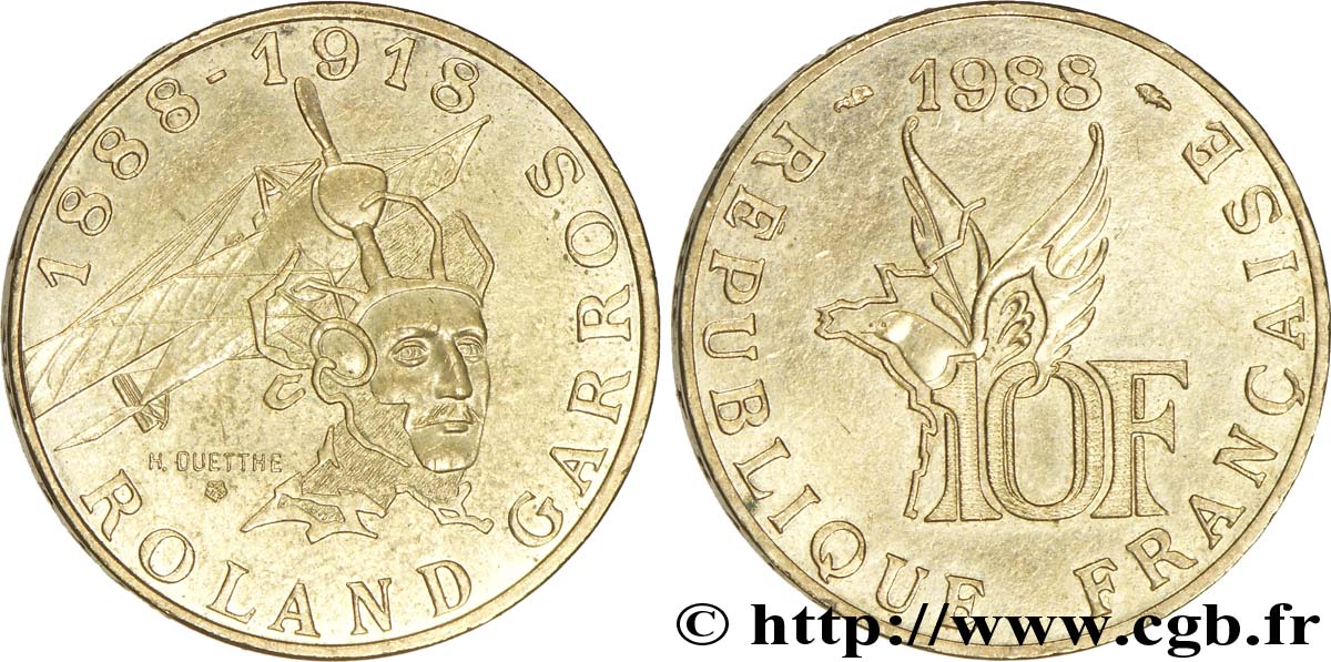 10 francs Roland Garros, tranche B