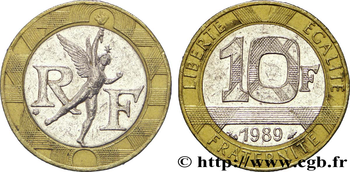 10 francs Génie de la Bastille 1989 Pessac F.375/3 SS45 