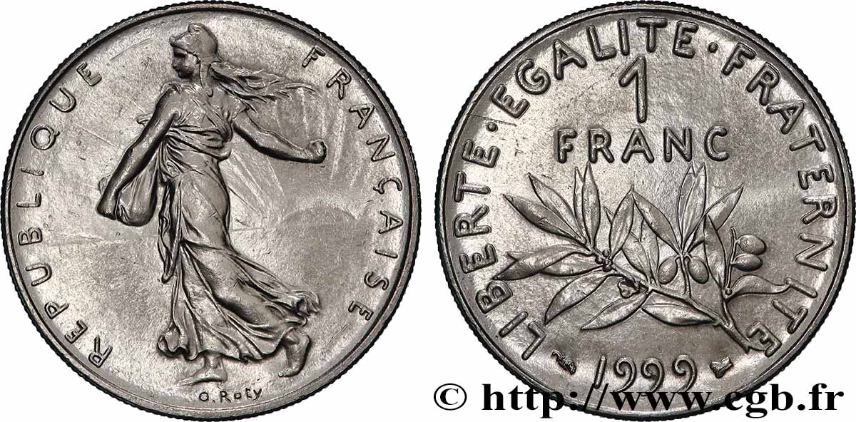 1 franc Semeuse, nickel 1999 Pessac F.226/47 SUP+ 