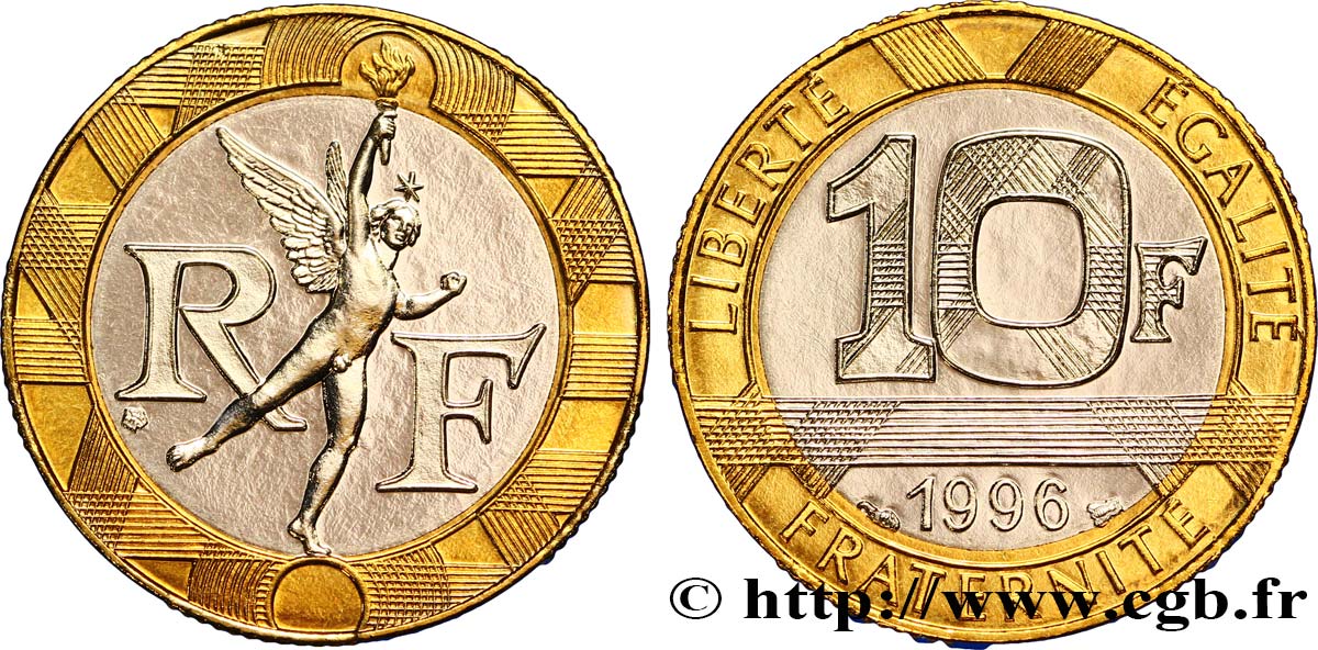 10 francs Génie de la Bastille 1996 Pessac F.375/13 ST68 