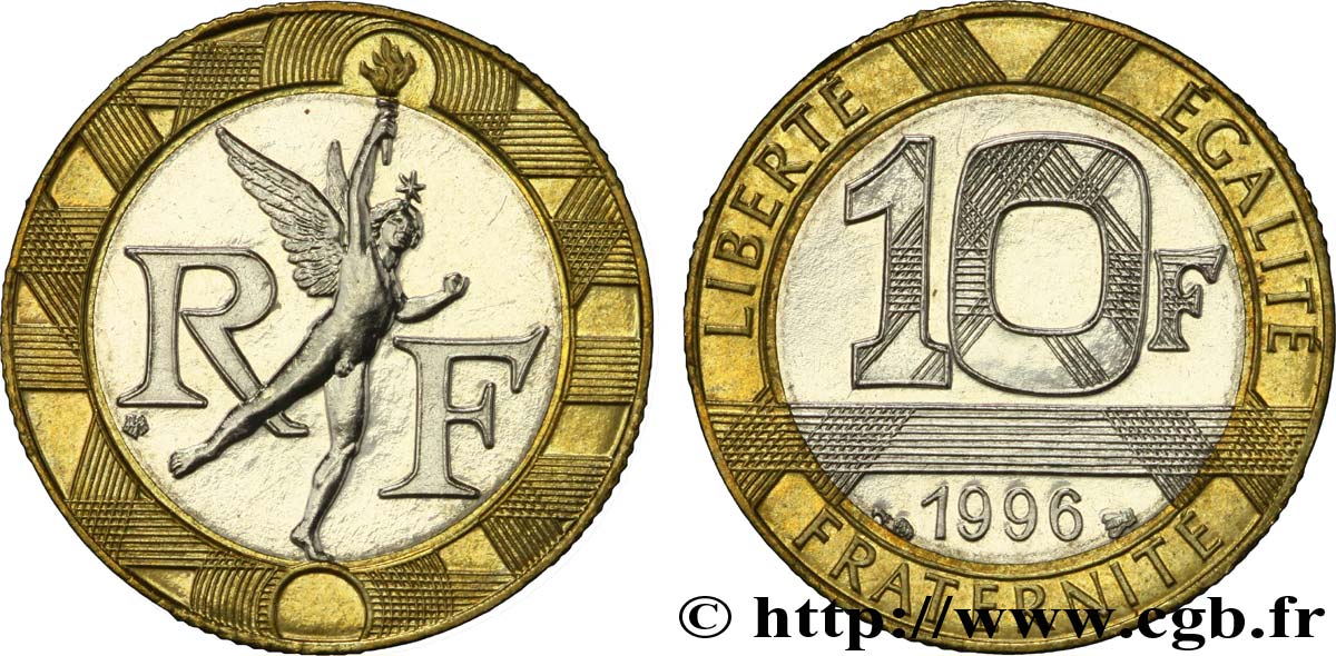 10 francs Génie de la Bastille 1996 Pessac F.375/13 SPL60 