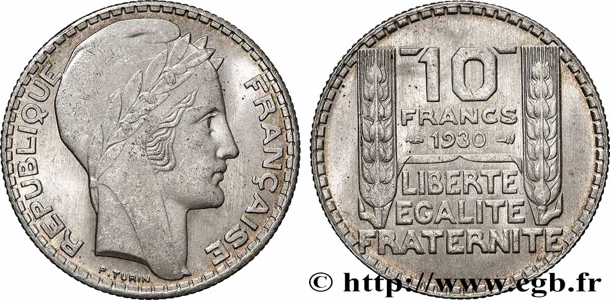 10 francs Turin 1930  F.360/3 SUP61 