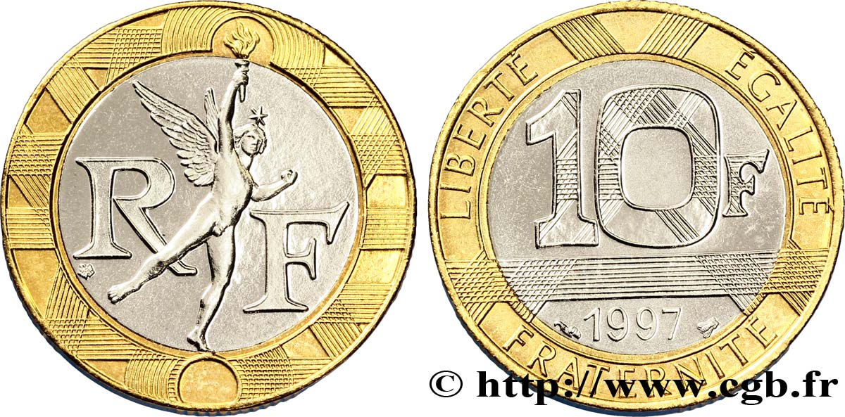 10 francs Génie de la Bastille 1997 Pessac F.375/14 FDC65 