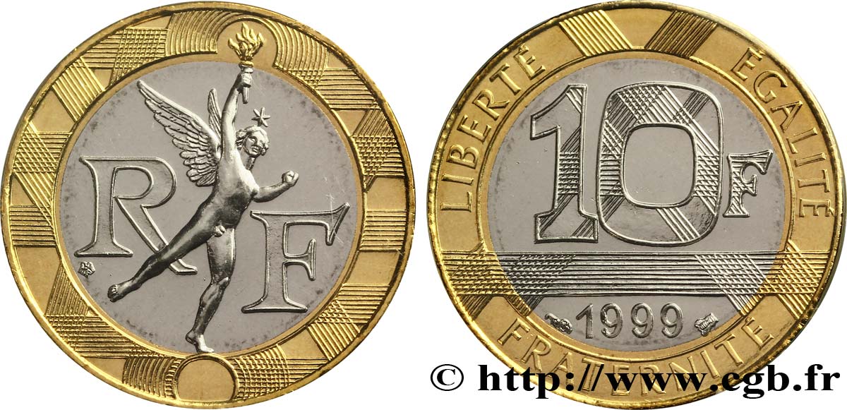 10 francs Génie de la Bastille 1999 Pessac F.375/16 MS70 