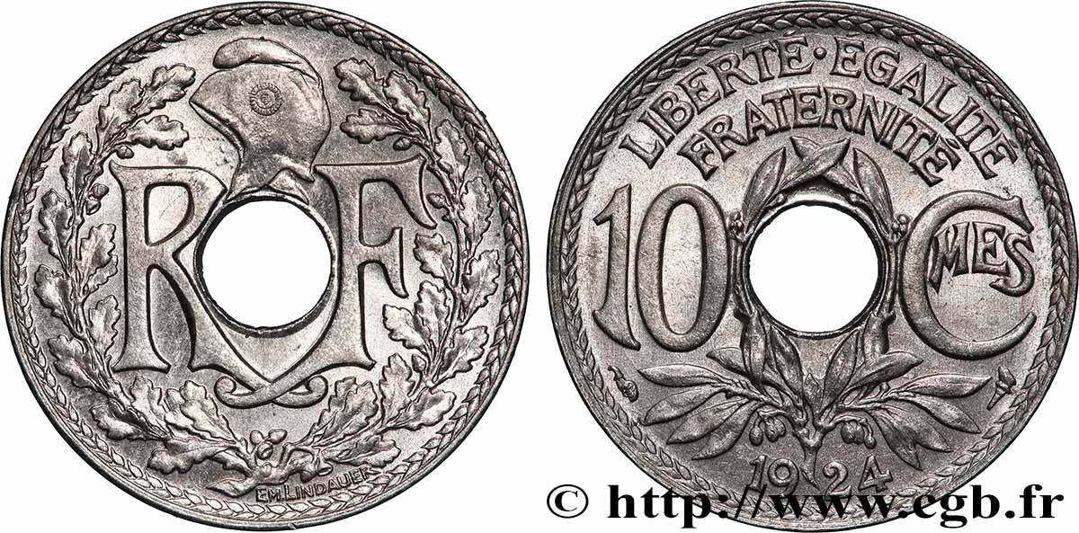 10 centimes Lindauer 1924 Paris F.138/10 MS62 