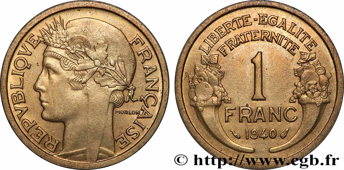 1 franc Morlon 1940 Paris F.219/11 SPL62 