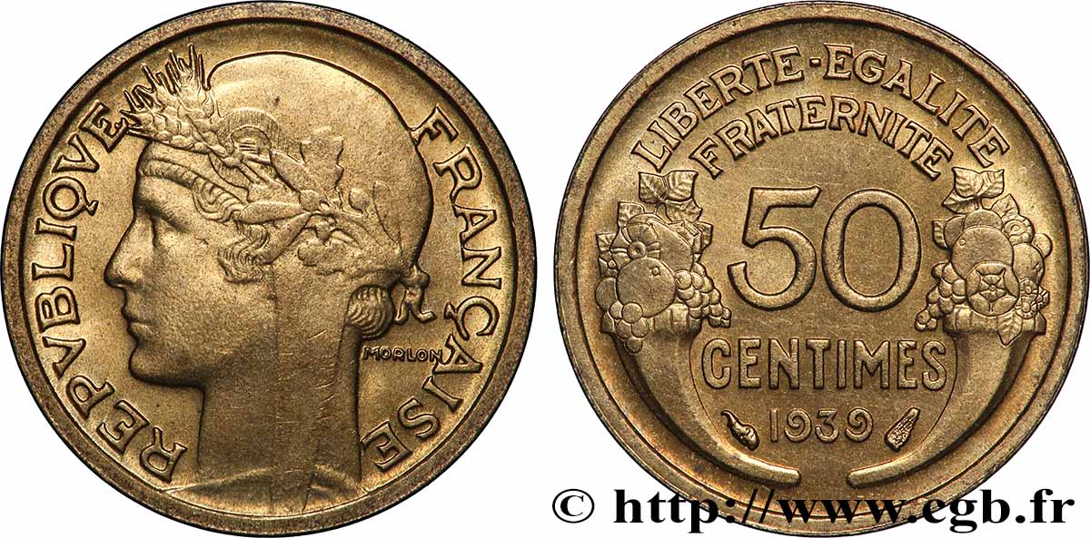 50 centimes Morlon 1939  F.192/15 MS64 