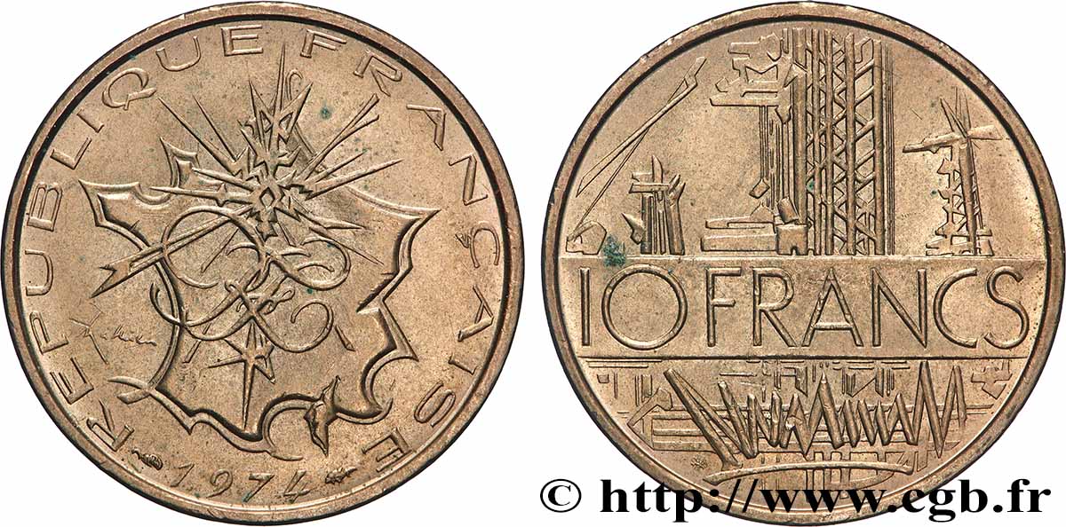 10 francs Mathieu 1974 Pessac F.365/2 VZ 