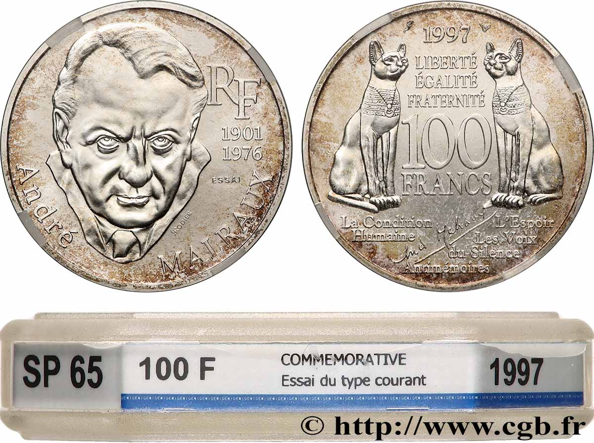 Essai de 100 francs Malraux 1997 Paris F.465/1 MS65 GENI
