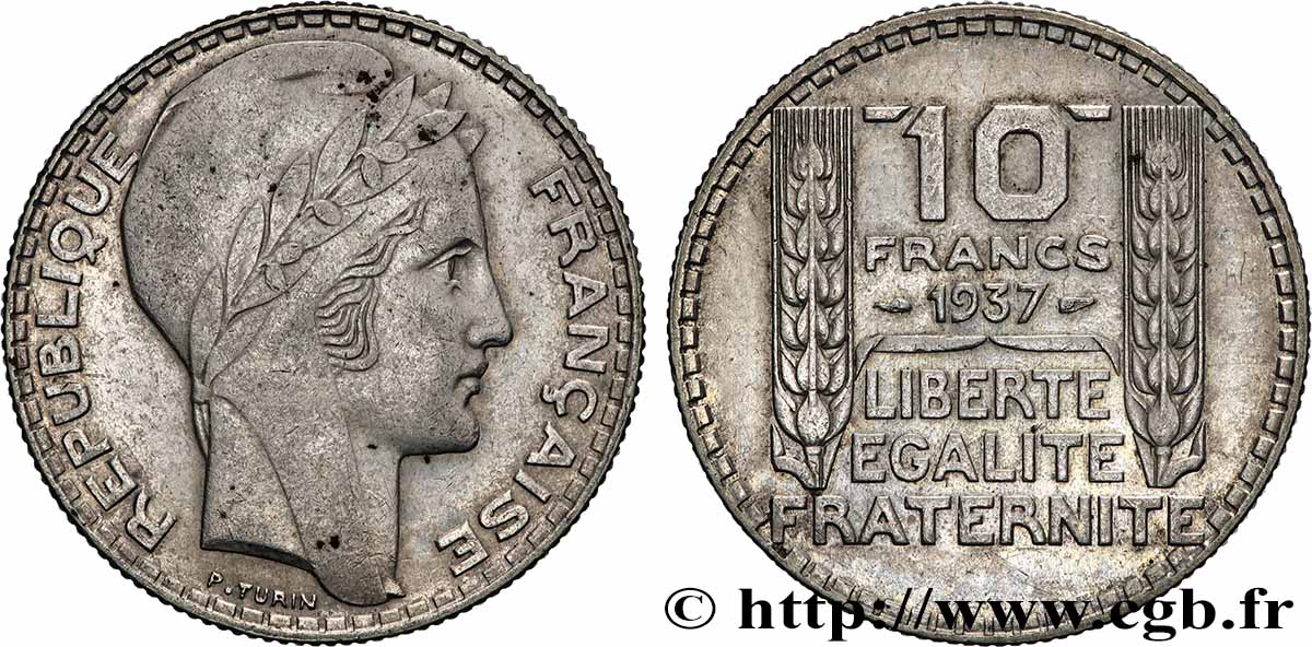10 francs Turin 1937  F.360/8 MBC 