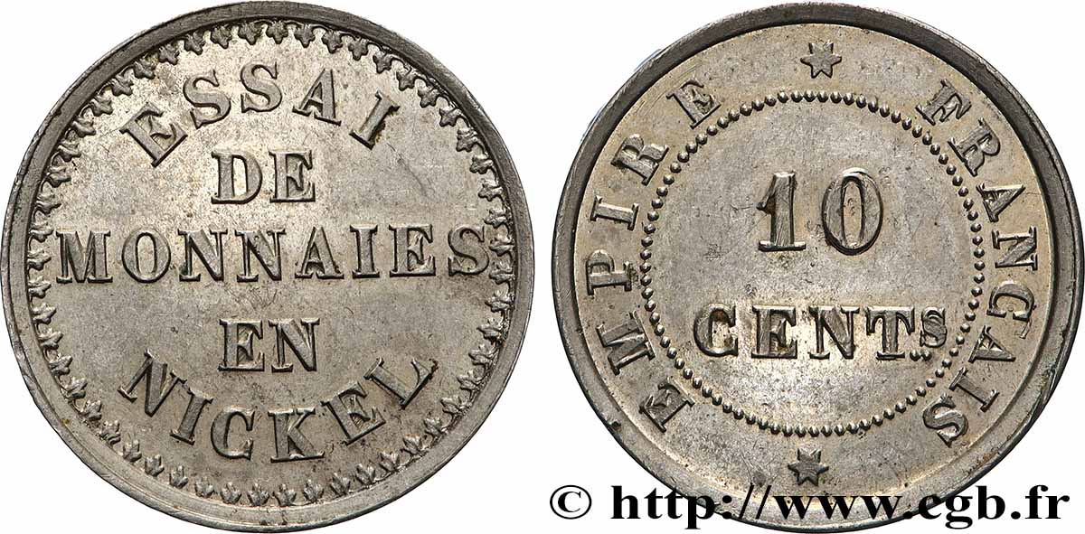 Essai de 10 centimes n.d.  VG.3562  AU 