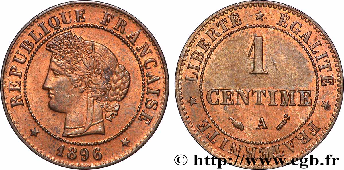1 centime Cérès 1896 Paris F.104/23 VZ+ 