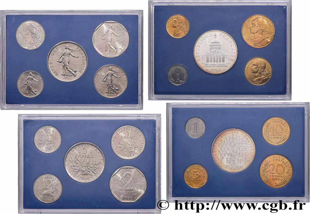 Série Brillant Universel 1986 Paris F.5200 4 FDC 