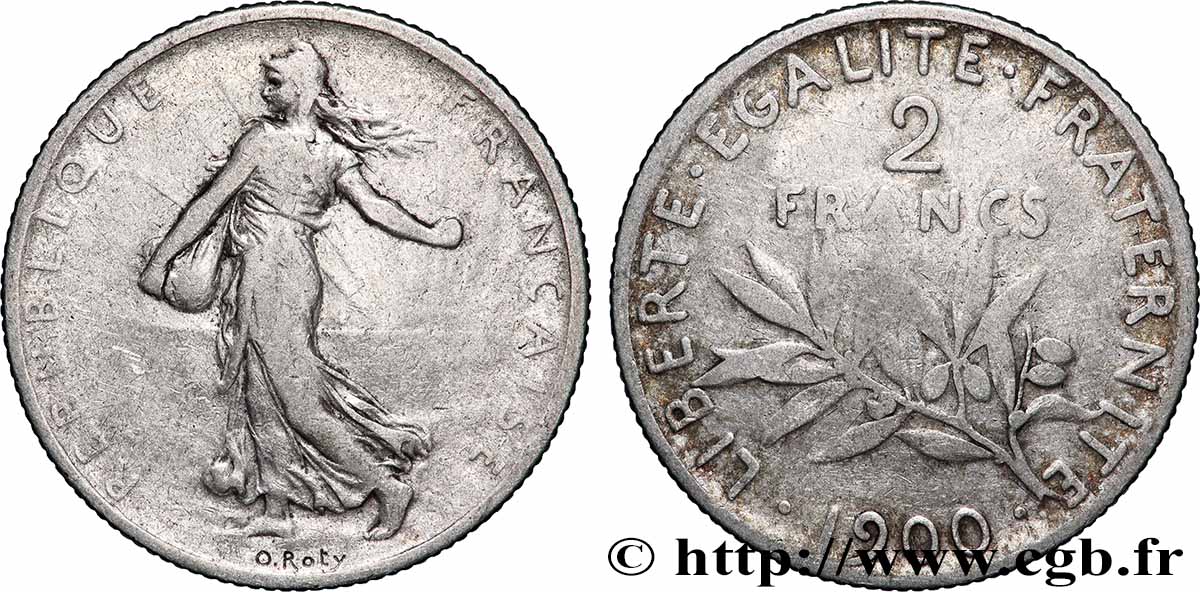 2 francs Semeuse 1900  F.266/4 VF 
