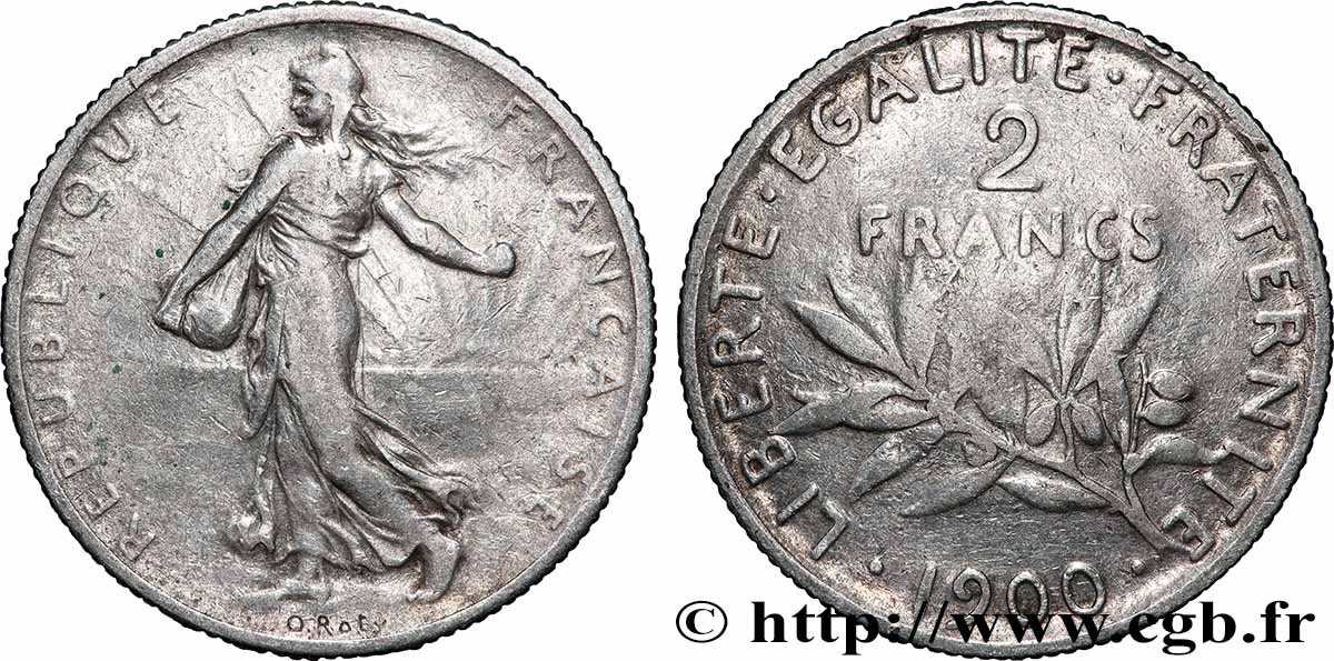 2 francs Semeuse 1900  F.266/4 TB 