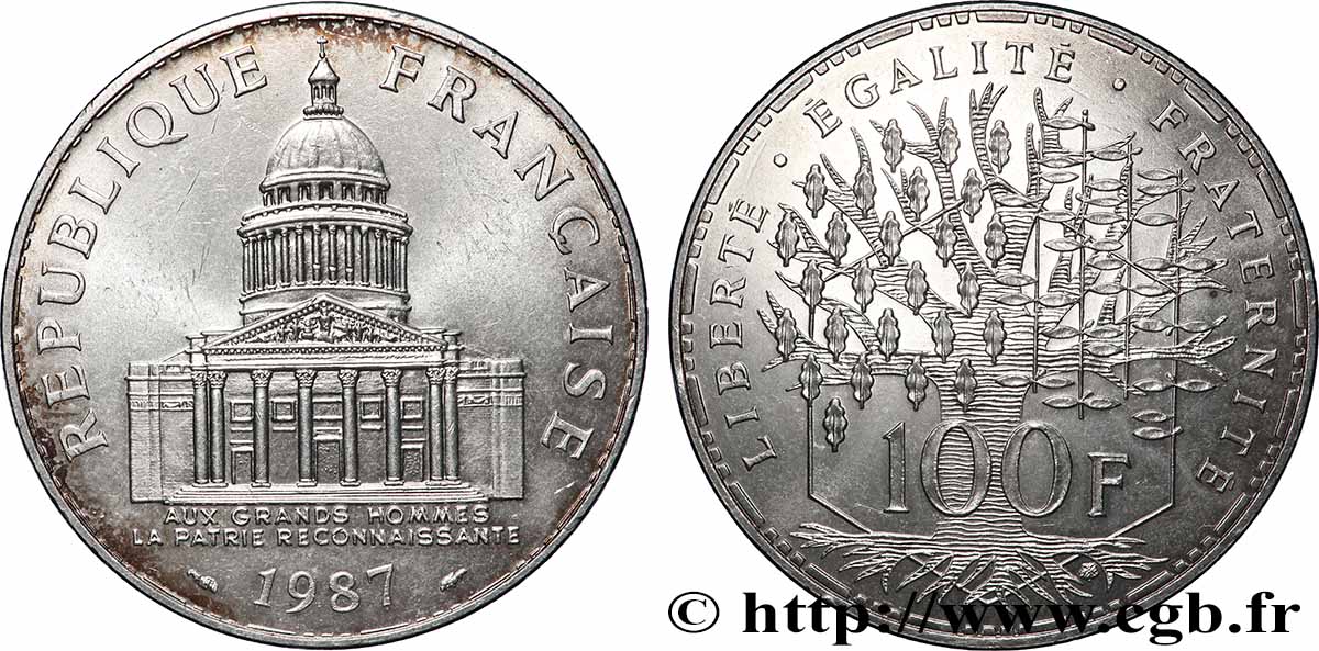 100 francs Panthéon 1987  F.451/7 AU 