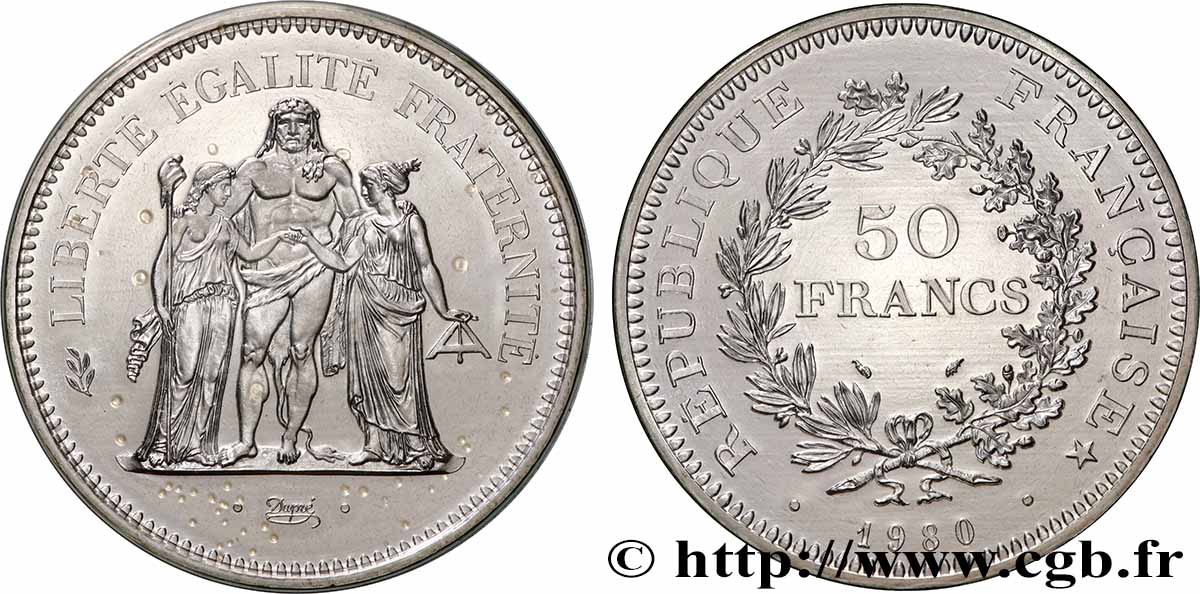 50 francs Hercule 1980  F.427/8 FDC 