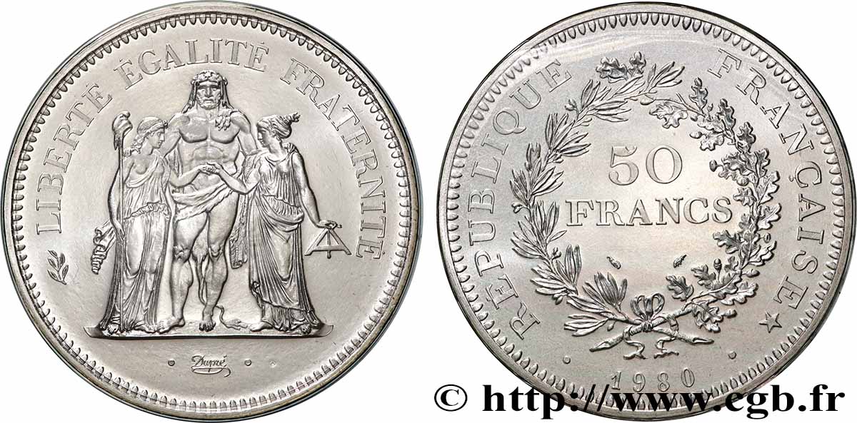 50 francs Hercule 1980  F.427/8 FDC 