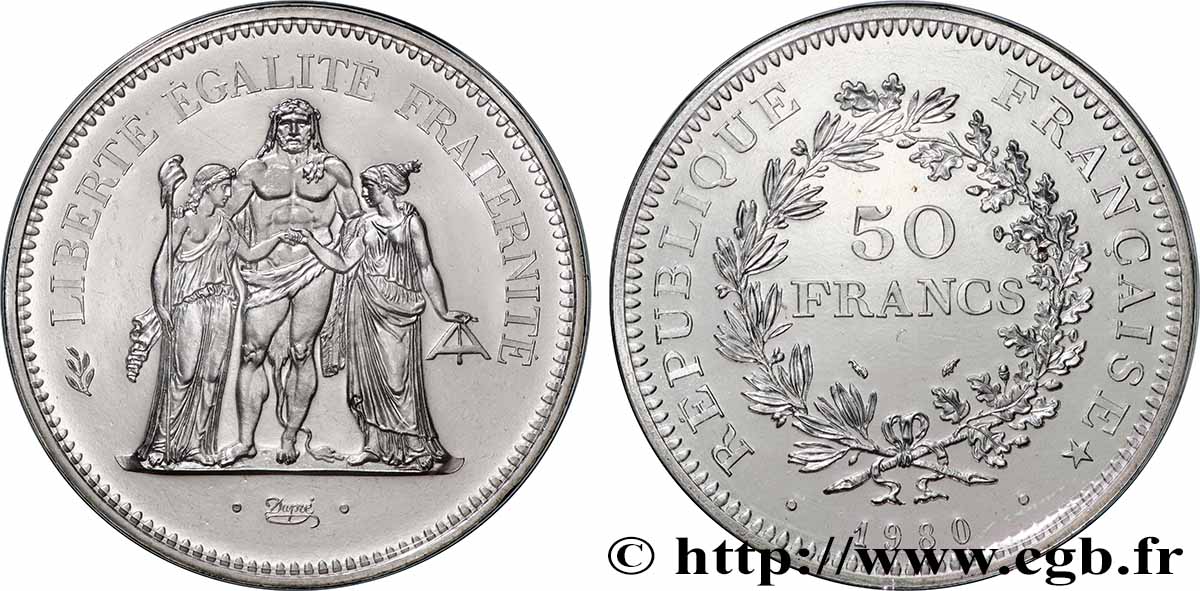 50 francs Hercule 1980  F.427/8 FDC 