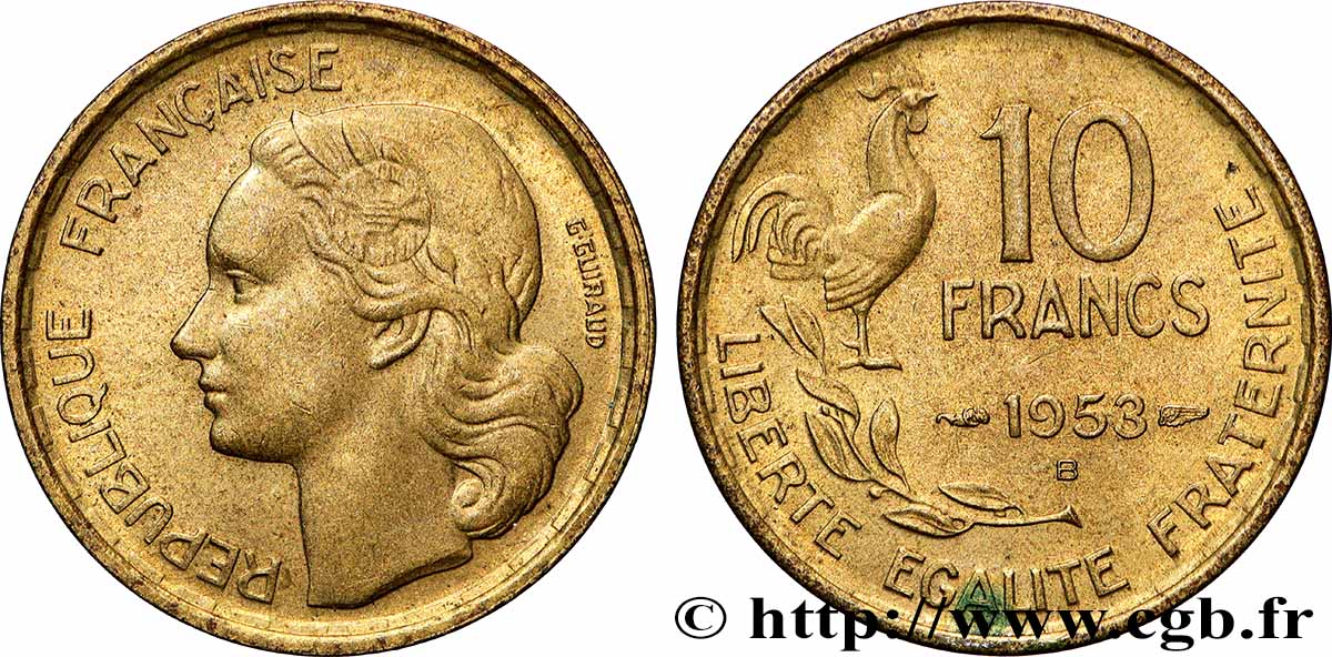 10 francs Guiraud 1953 Beaumont-Le-Roger F.363/9 MS 