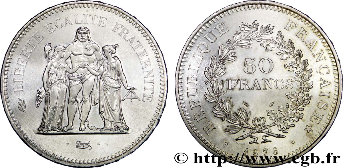50 francs Hercule 1976  F.427/4 SPL63 