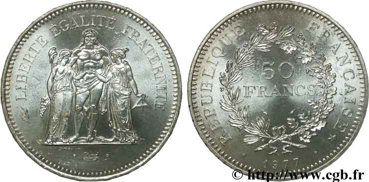 50 francs Hercule 1977  F.427/5 FDC65 