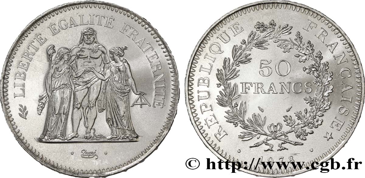 50 francs Hercule 1978  F.427/6 MS63 