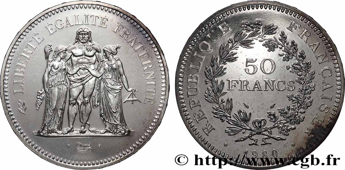 50 francs Hercule 1980  F.427/8 MS 