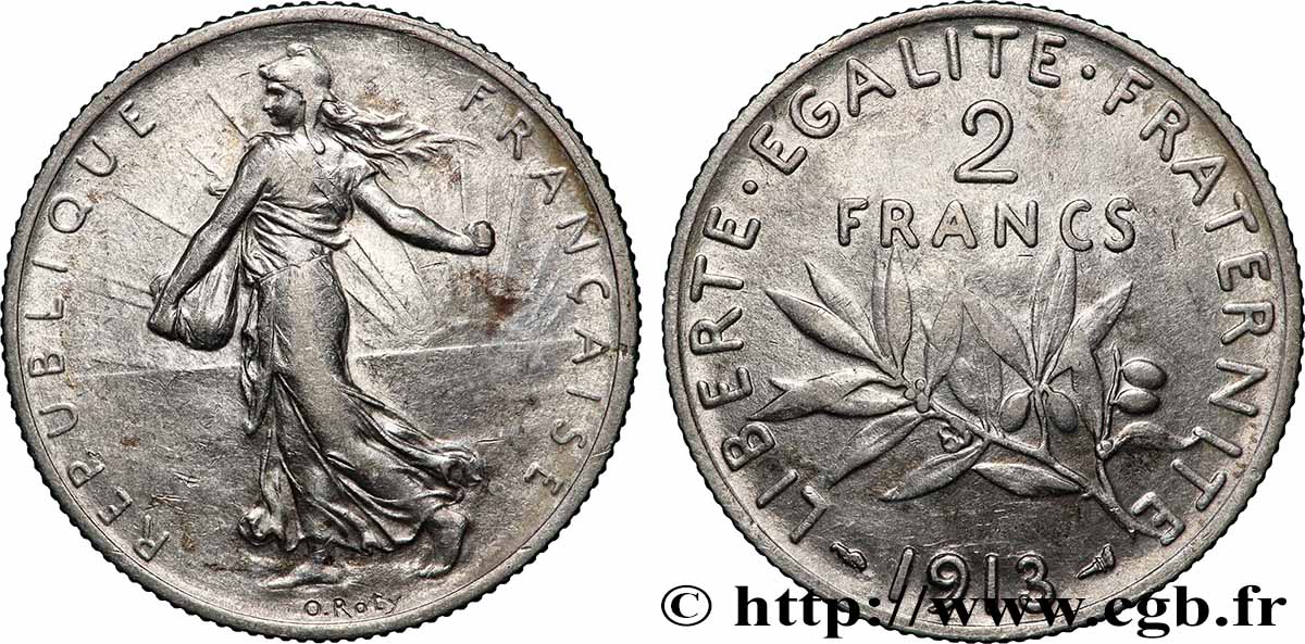 2 francs Semeuse 1913  F.266/14 TTB 