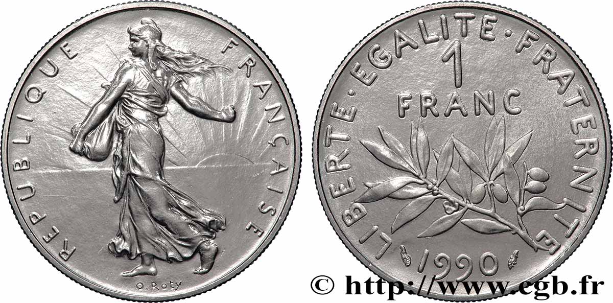 1 franc Semeuse, nickel 1990 Pessac F.226/35 FDC 