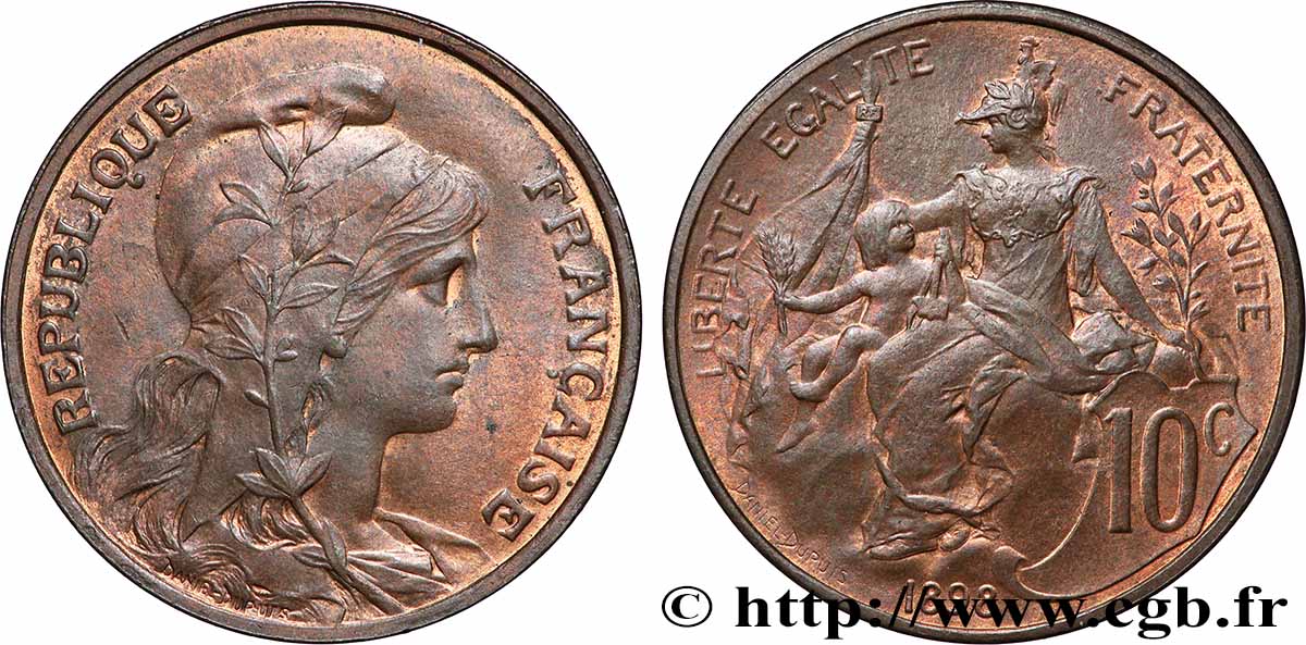10 centimes Daniel-Dupuis 1898  F.136/5 SUP62 