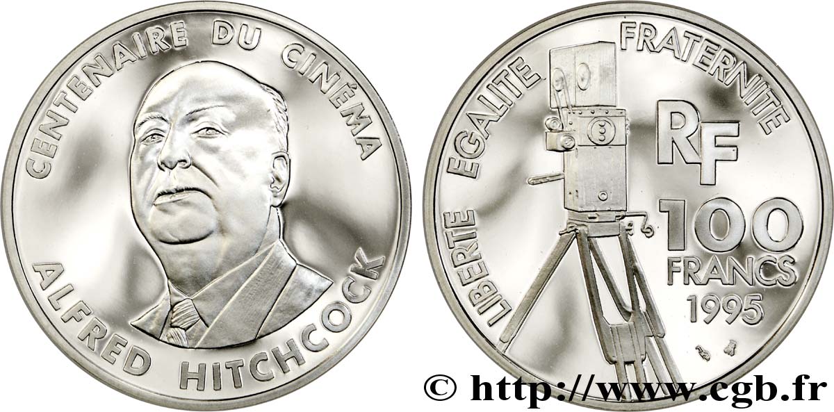 Belle Epreuve 100 francs - Alfred Hitchcock 1995  F.1648 2 MS70 