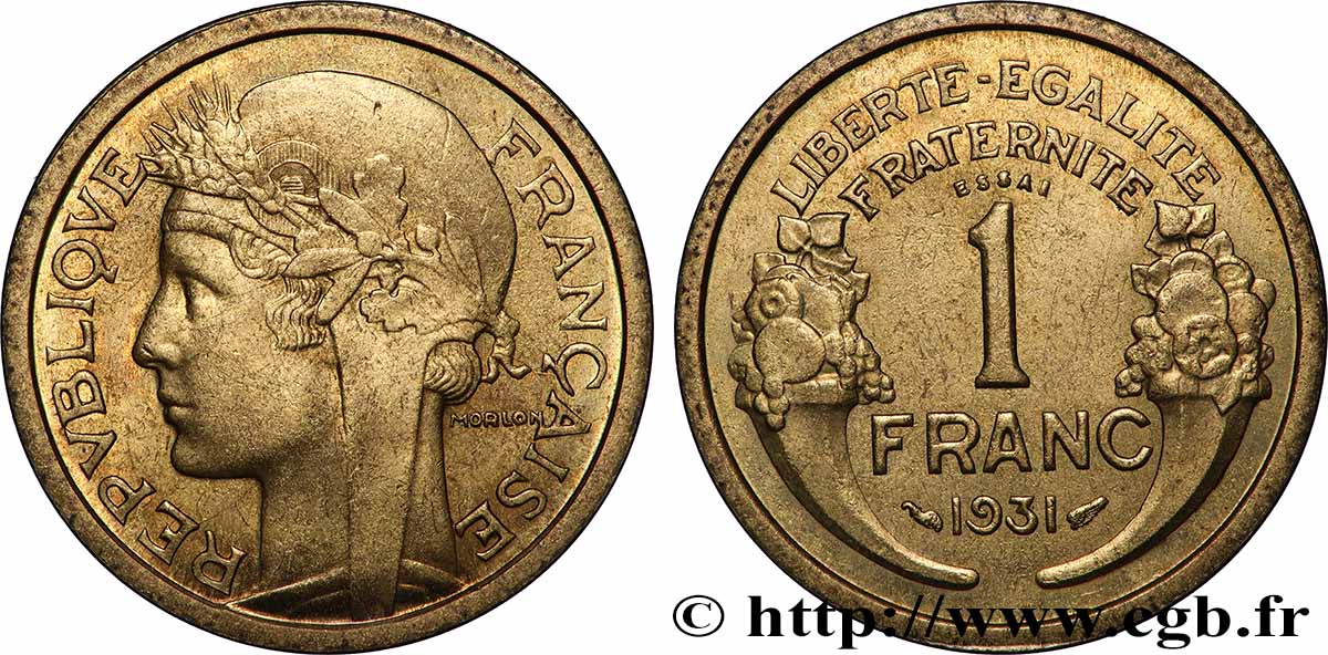 Essai de 1 franc Morlon 1931  F.219/1 SPL 