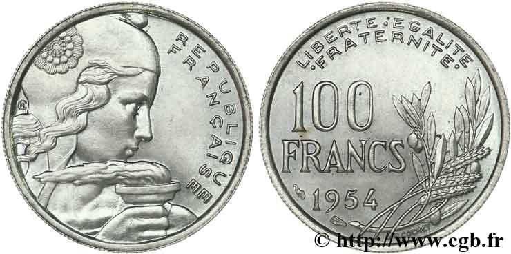 100 francs Cochet 1954  F.450/2 MS63 