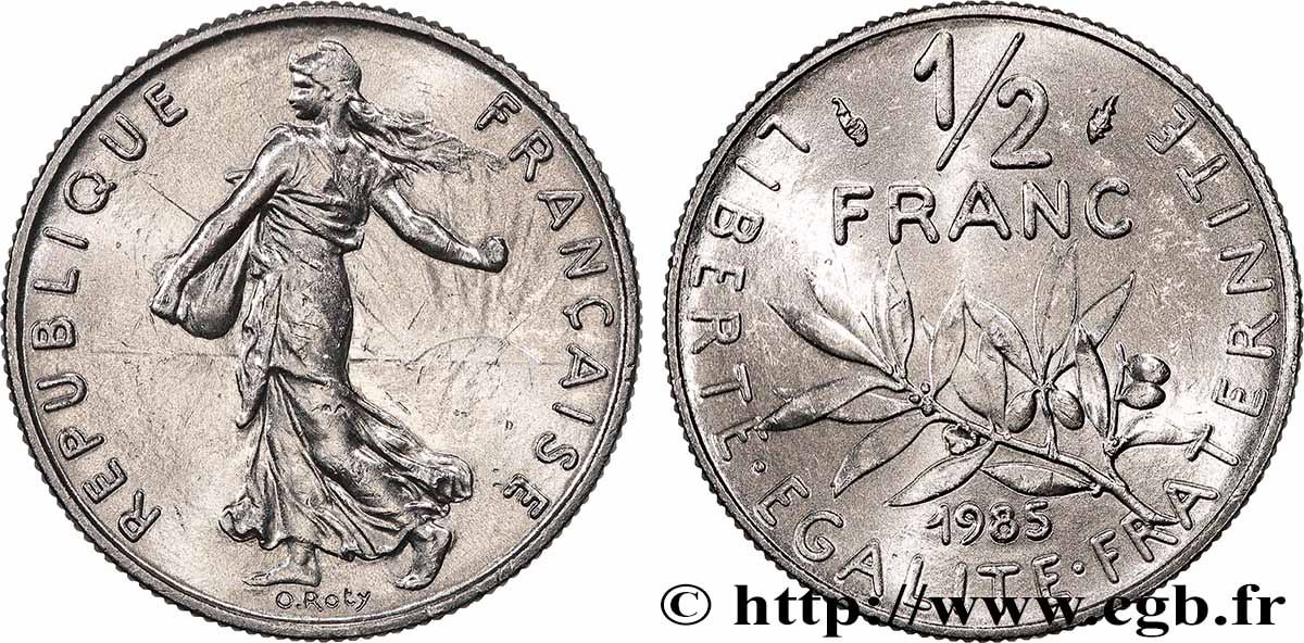 1/2 franc Semeuse 1985 Pessac F.198/24 SC 