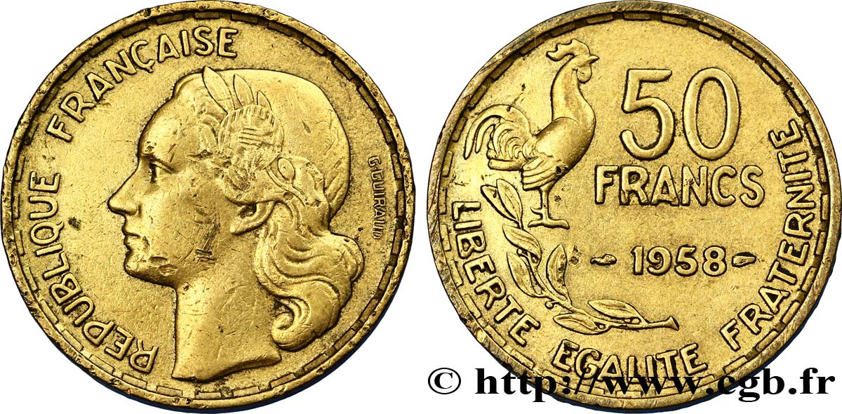 50 francs Guiraud 1958  F.425/14 SS45 
