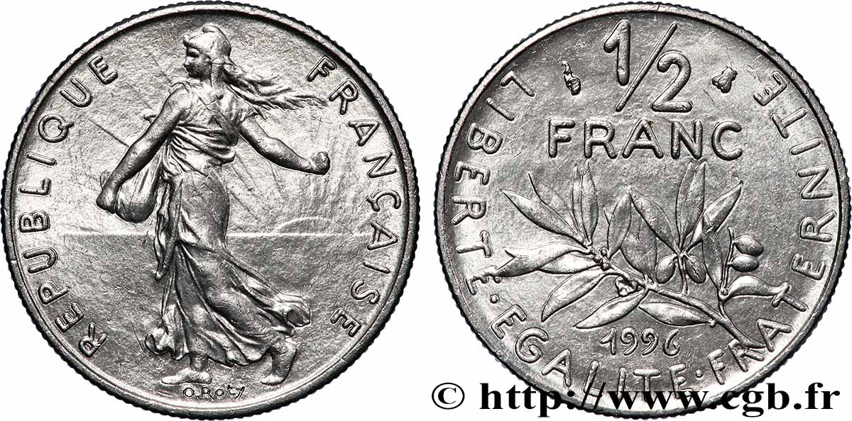 1/2 franc Semeuse 1996 Pessac F.198/39 MS 