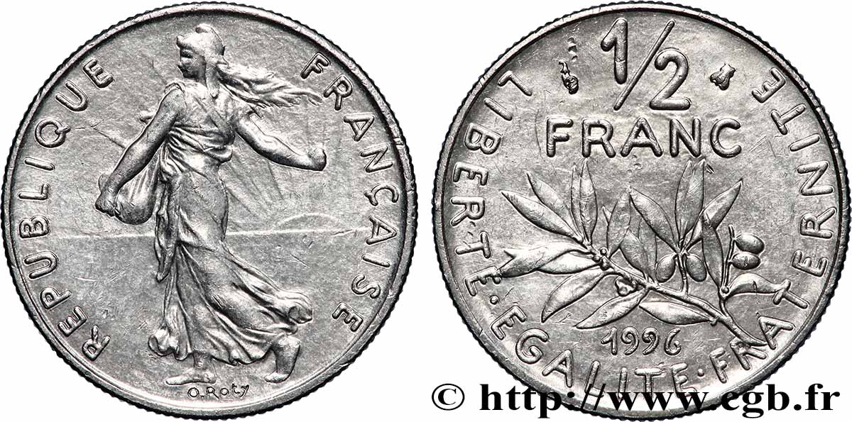 1/2 franc Semeuse 1996 Pessac F.198/39 fST 