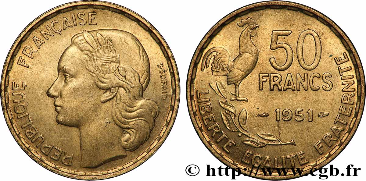 50 francs Guiraud 1951  F.425/5 SPL 