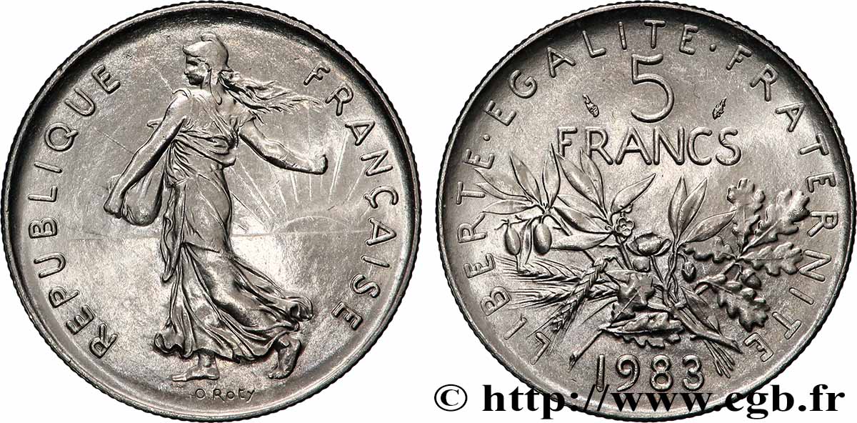 5 francs Semeuse, nickel 1983 Pessac F.341/15 MS 