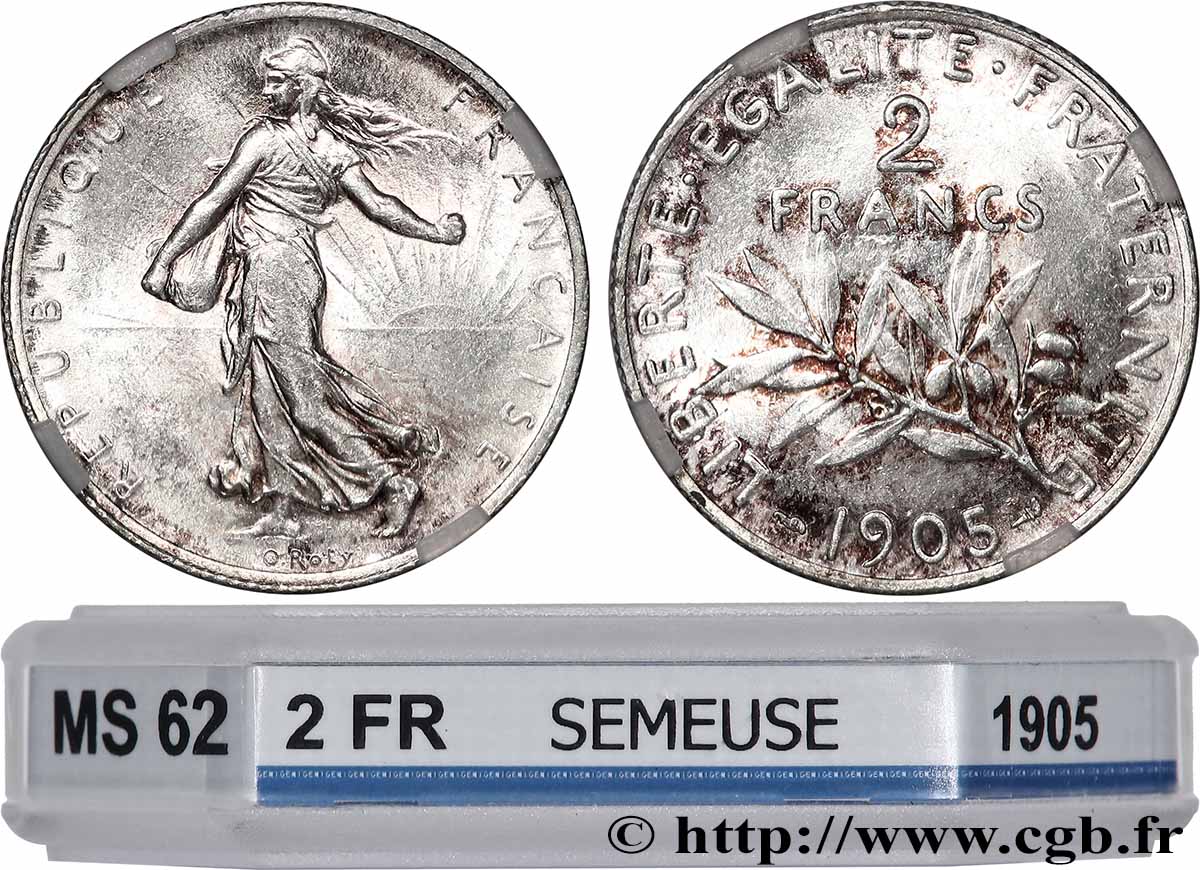 2 francs Semeuse 1905  F.266/9 SUP62 GENI