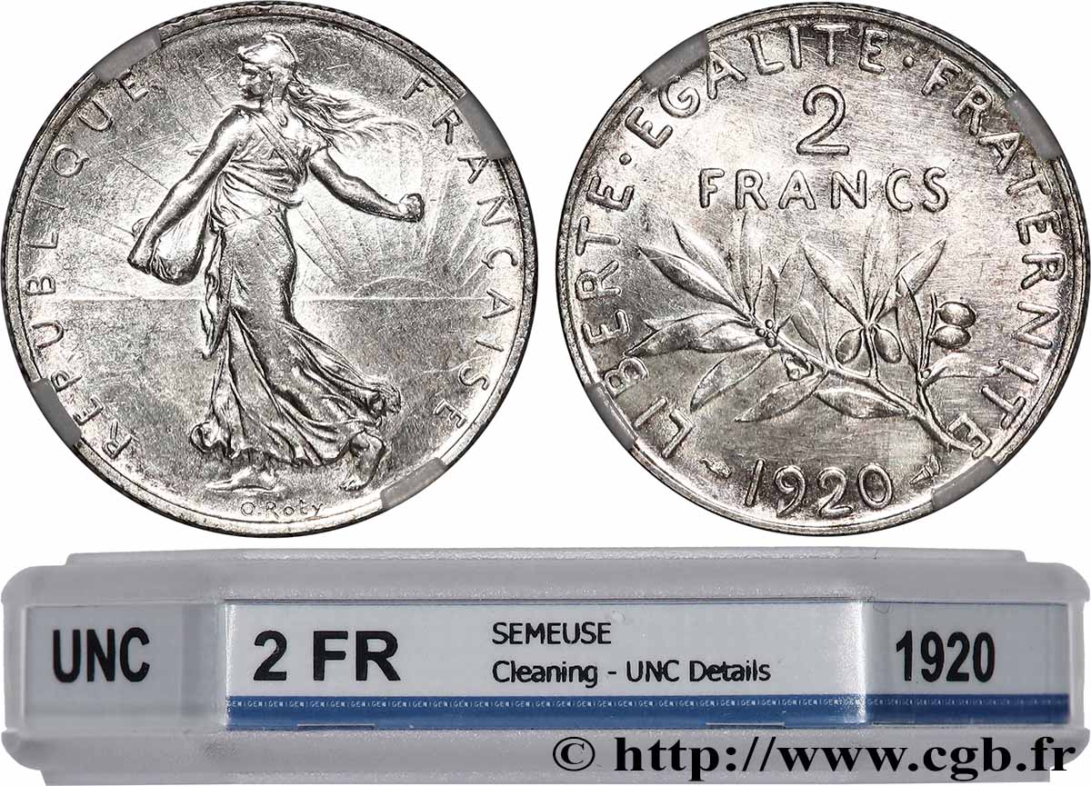 2 francs Semeuse 1920  F.266/22 SUP+ GENI